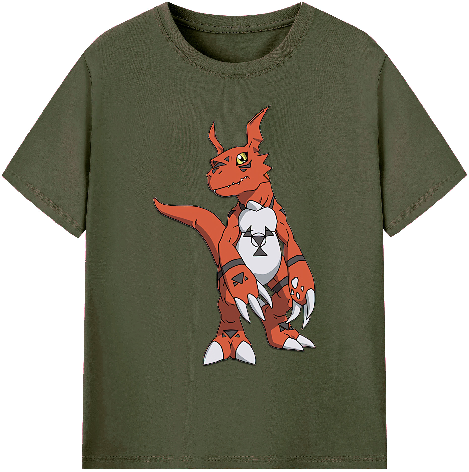 （画像用） Digimon デジタルモンスター/デジモン 綿100％ メンズ半袖Tシャツ｜肌触りやわらか＆通気性